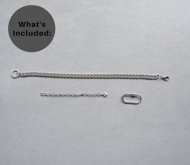 Silver Curb Chain • Silver Halfable