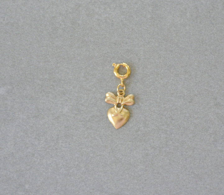 Bow Heart Charm • Halfable