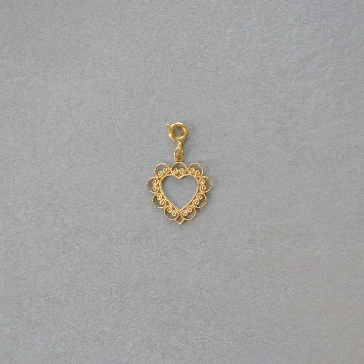 Ornate Heart Charm • Halfable