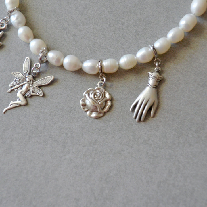 Rose Charm • Silver Halfable