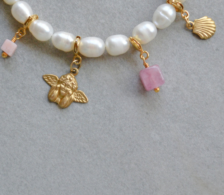 Strawberry Quartz Charm • Halfable