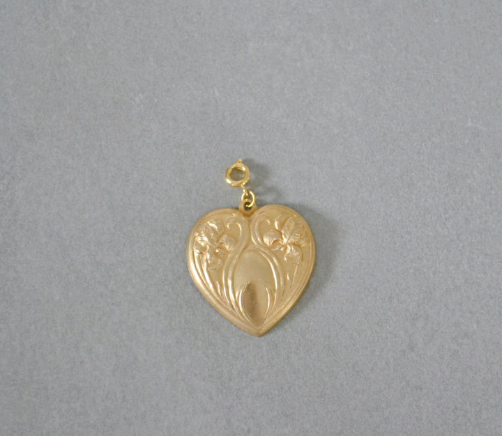 XL Iris Heart Charm • Halfable