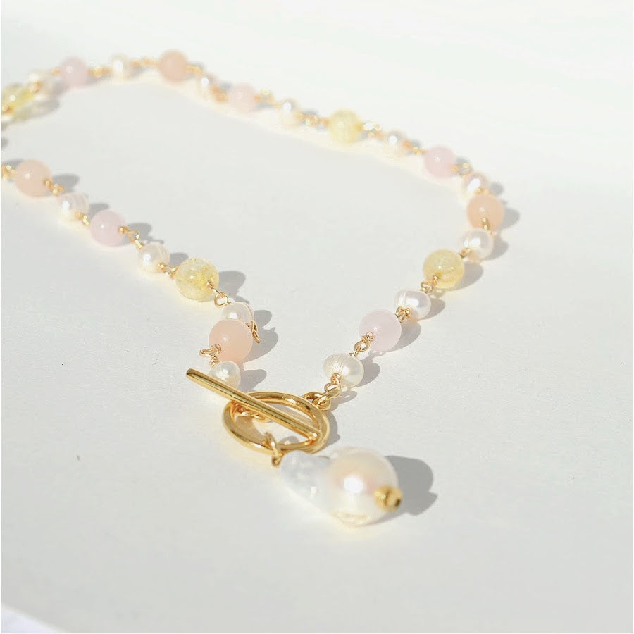 Ophelia Necklace • Pink Lemonade