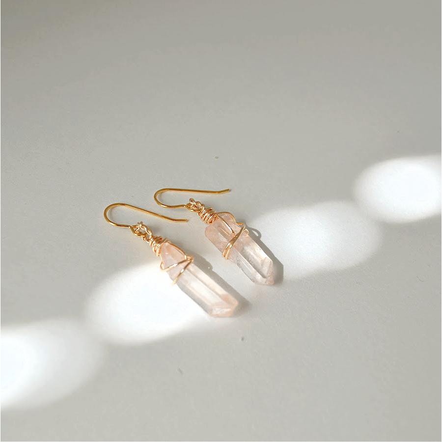 Ella Earrings • Pale Peach