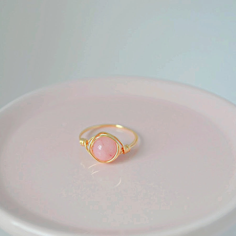 Rhodochrosite Ring
