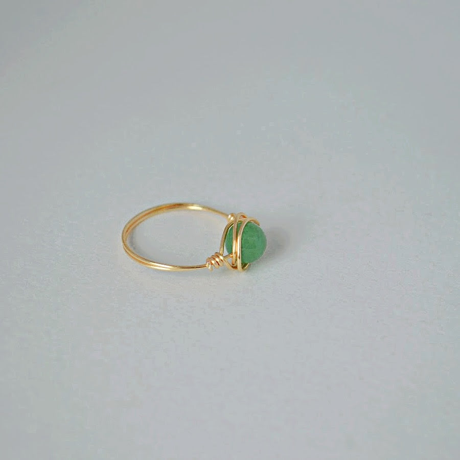 Green Aventurine Ring