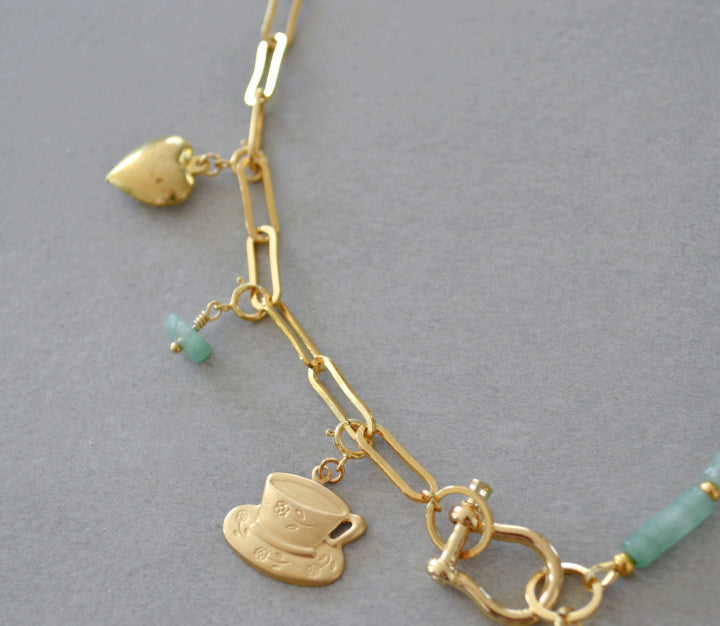 Gold Paperclip Chain • Halfable