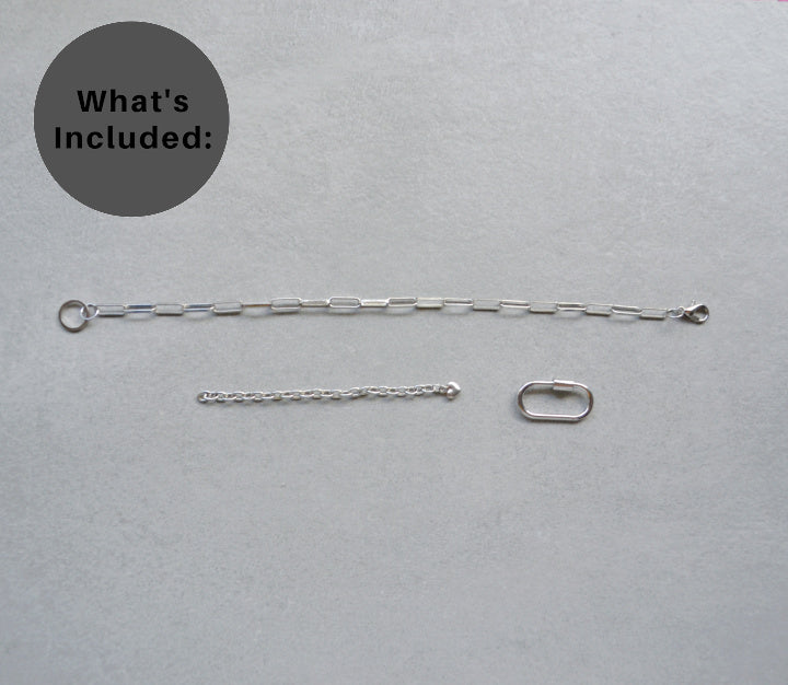 Silver Paperclip Chain • Silver Halfable