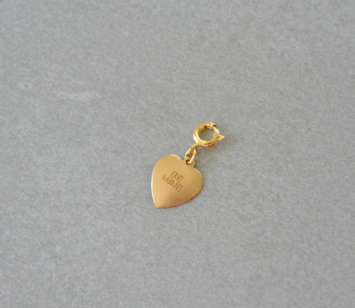 Small Be Mine Heart Charm • Halfable