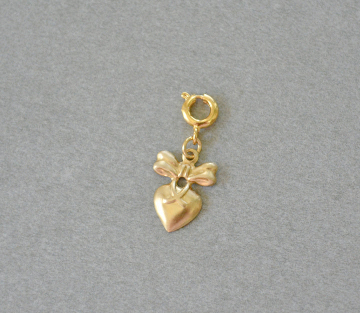 Bow Heart Charm • Halfable