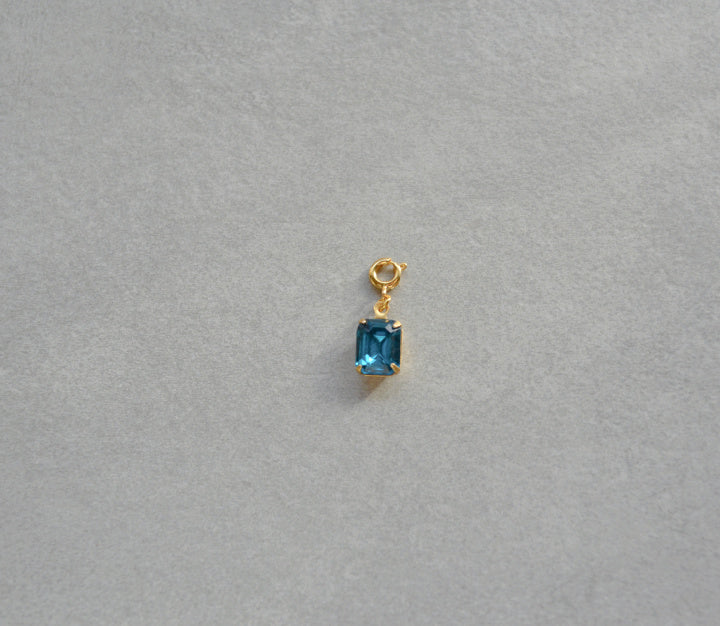 Teal Crystal Charm • Halfable