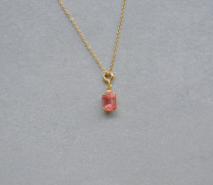 Pink Charm Necklace Gift Set