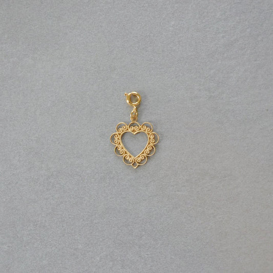 Ornate Heart Charm • Halfable