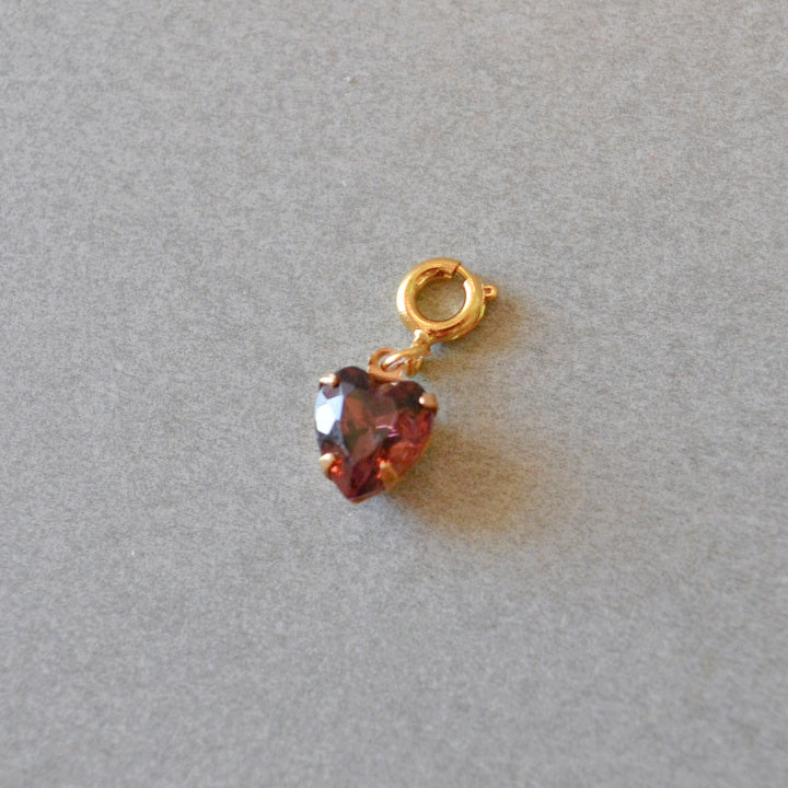 Purple Heart Crystal Charm • Halfable