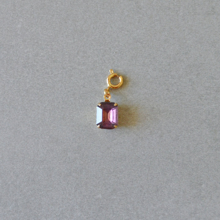 Purple Crystal Charm • Halfable