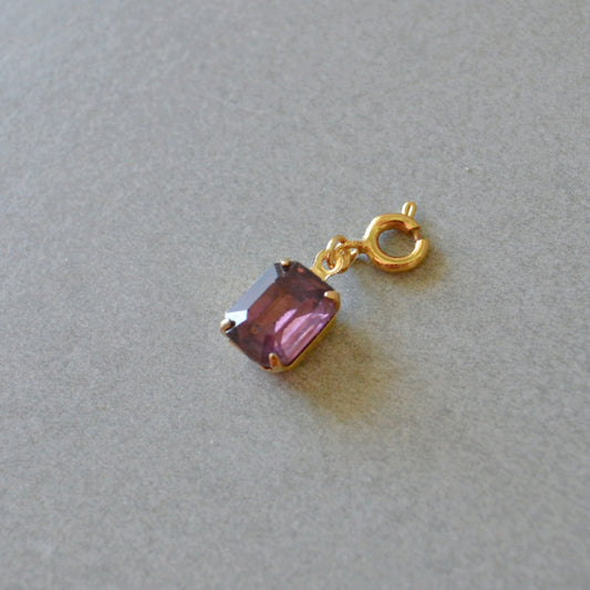 Purple Crystal Charm • Halfable