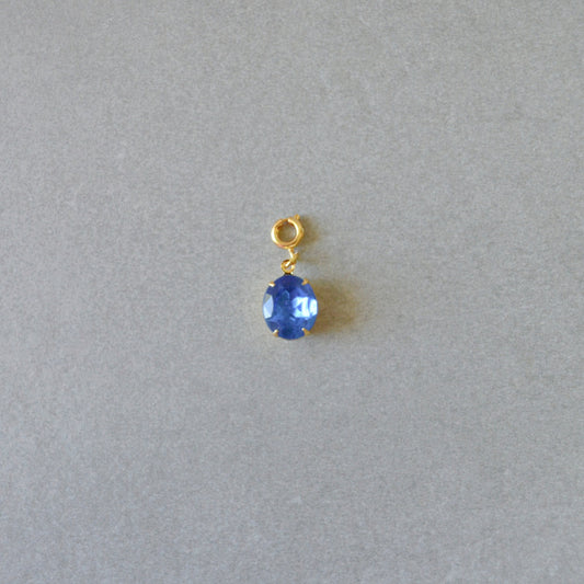 Light Blue Crystal Charm • Halfable