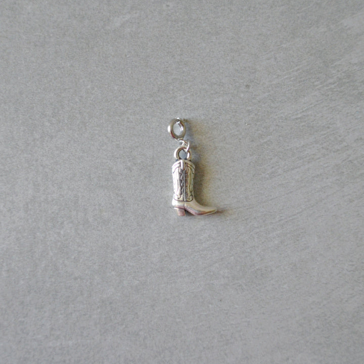 Cowboy Boot Charm • Silver Halfable