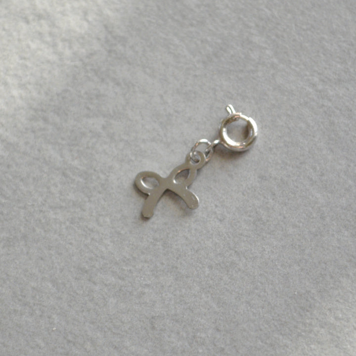 Bow Charm • Silver Halfable