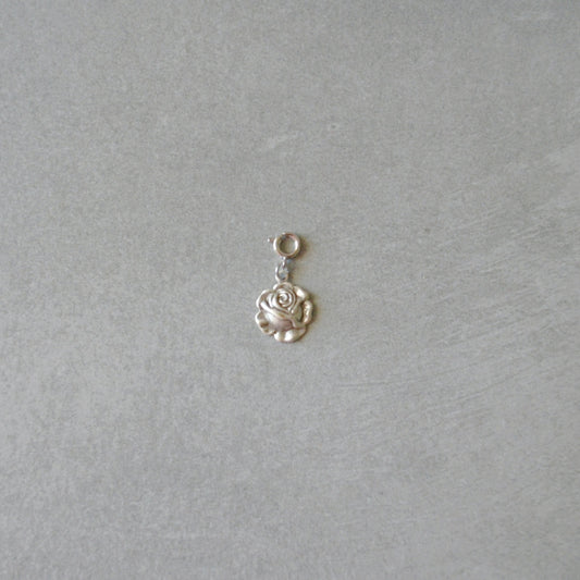 Rose Charm • Silver Halfable
