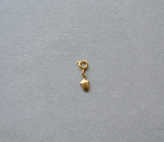 Tiny Acorn Charm • Halfable