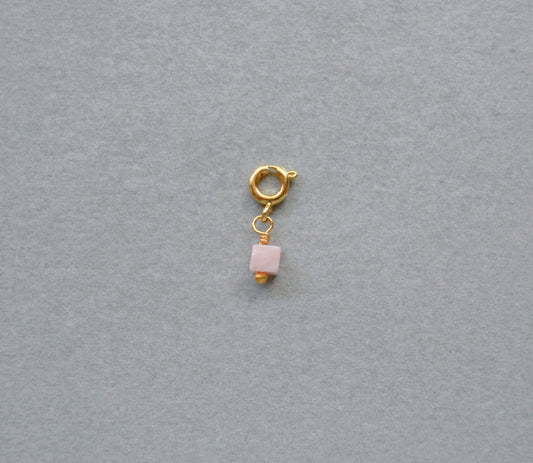 Pink Opal Charm • Halfable