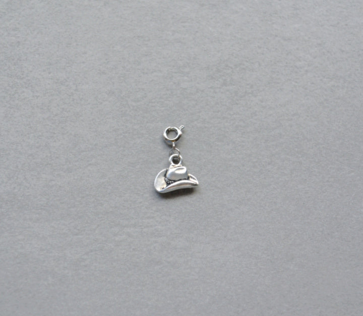 Cowboy Hat Charm • Silver Halfable