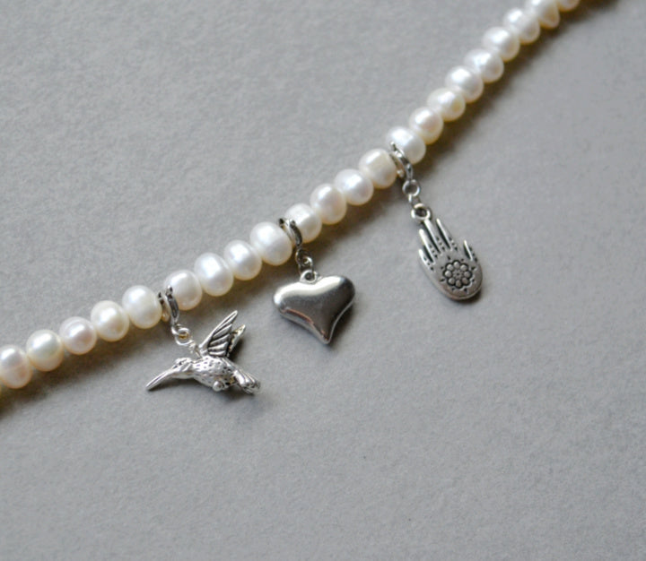 Freshwater Pearls • Silver Halfable
