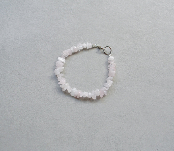 Rose Quartz • Silver Halfable