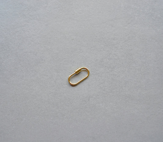 Gold Carabiner Connector • Halfable