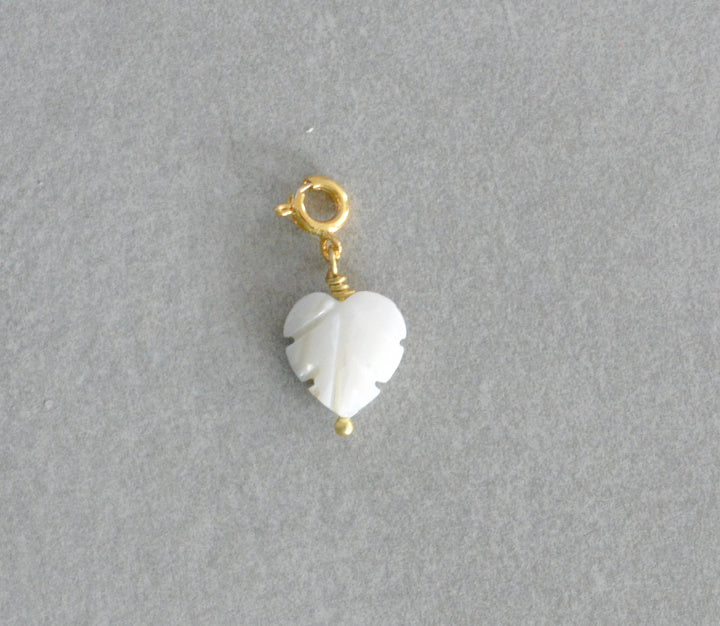 Shell Monstera Leaf Charm • Halfable