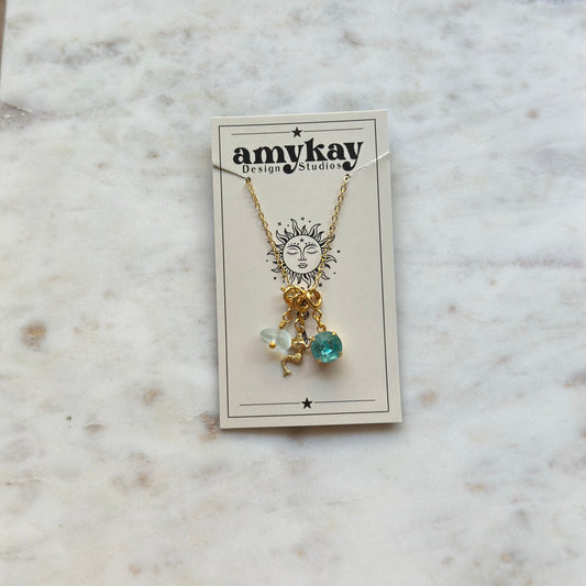 Mermaid Charm Necklace Gift Set