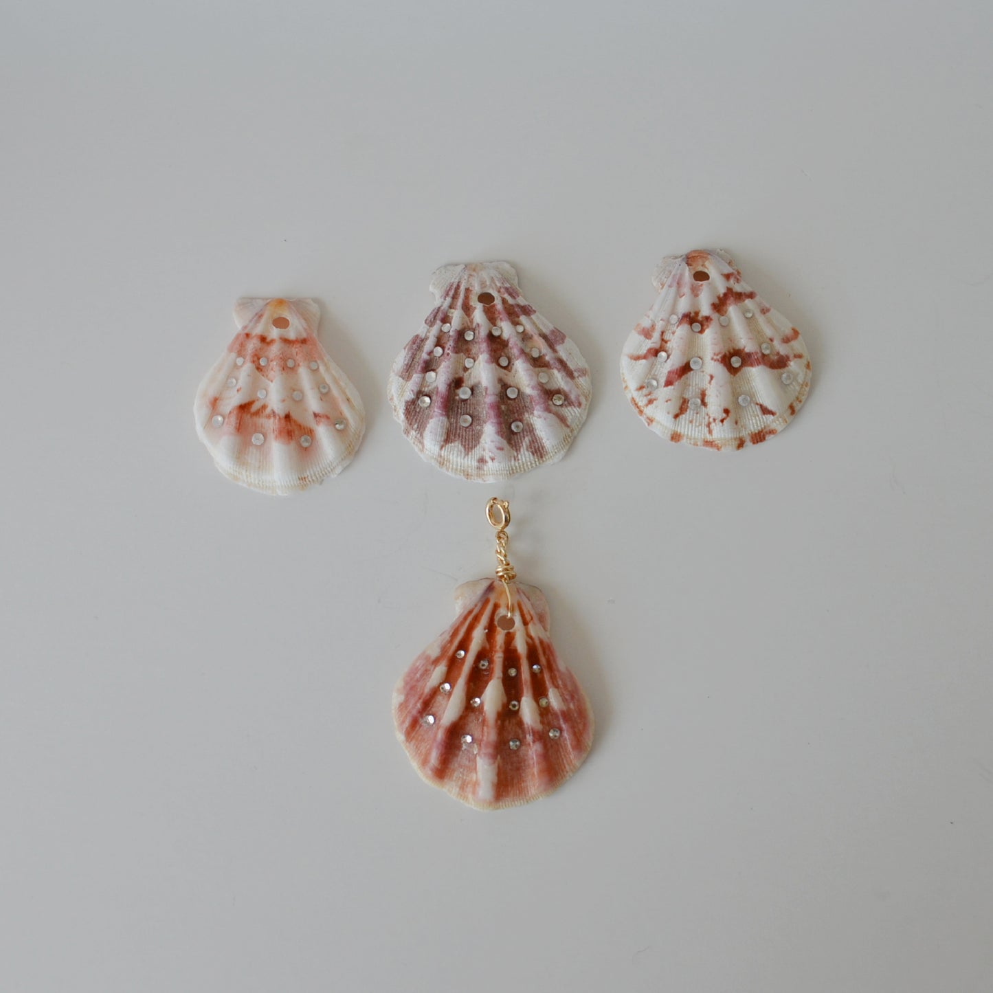 XL Scallop Shell Charm • Halfable