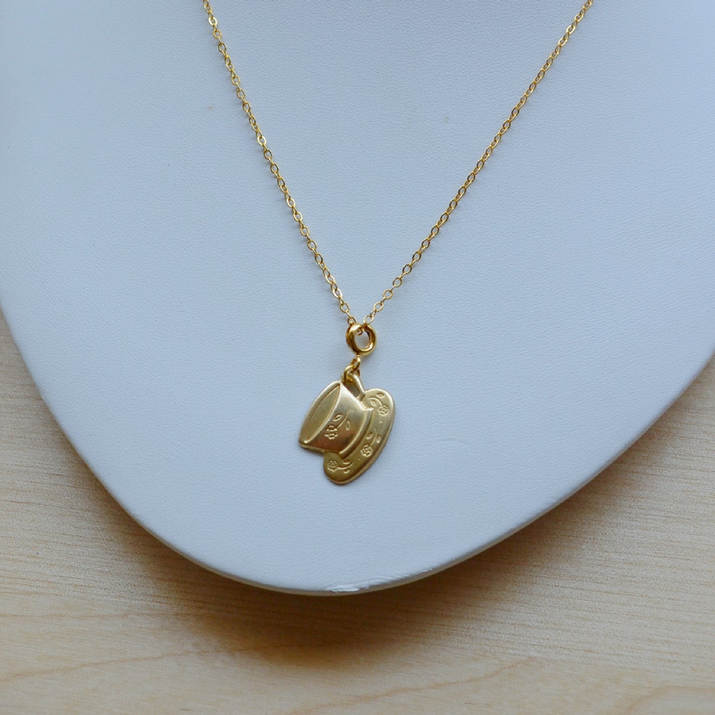 Tea Charm Necklace Gift Set