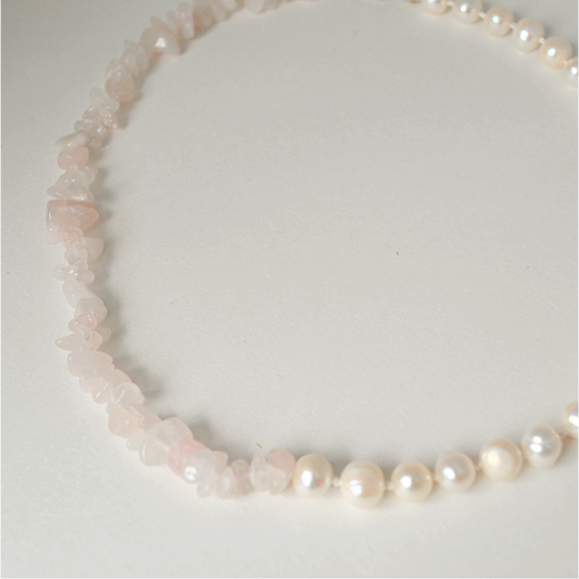 Harmony Necklace • Rose Quartz