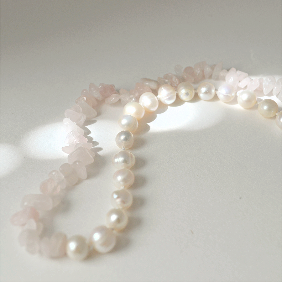 Harmony Necklace • Rose Quartz