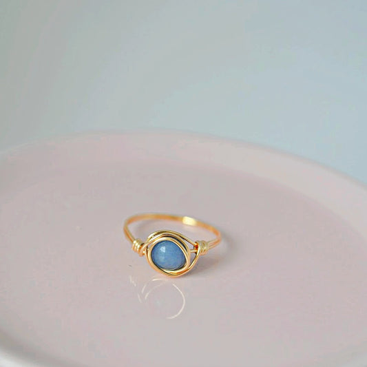 Blue Aventurine Ring
