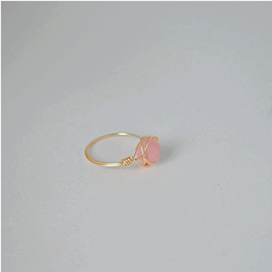 Rhodochrosite Ring