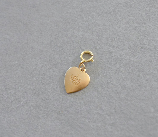 Small I Love You Heart Charm • Halfable