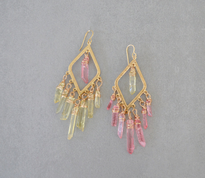 Celeste Earrings • Pink Lemonade