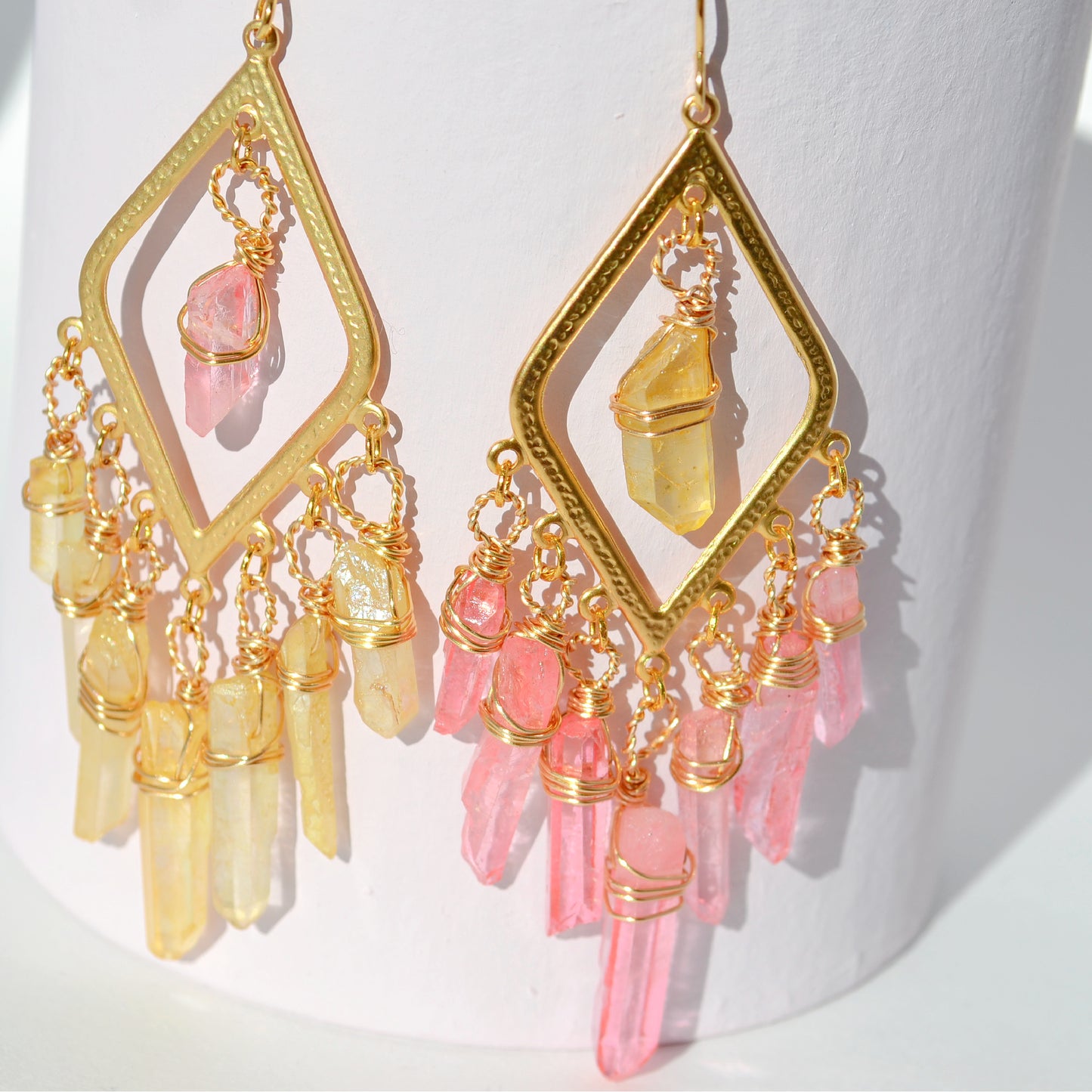 Celeste Earrings • Pink Lemonade