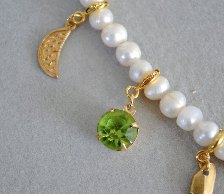 Peridot Crystal Charm • Halfable